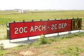 runway approach area holding position sign